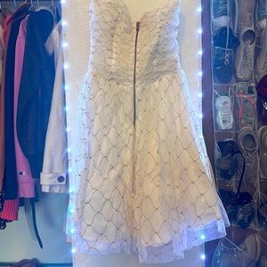 Short White & Gold Dress